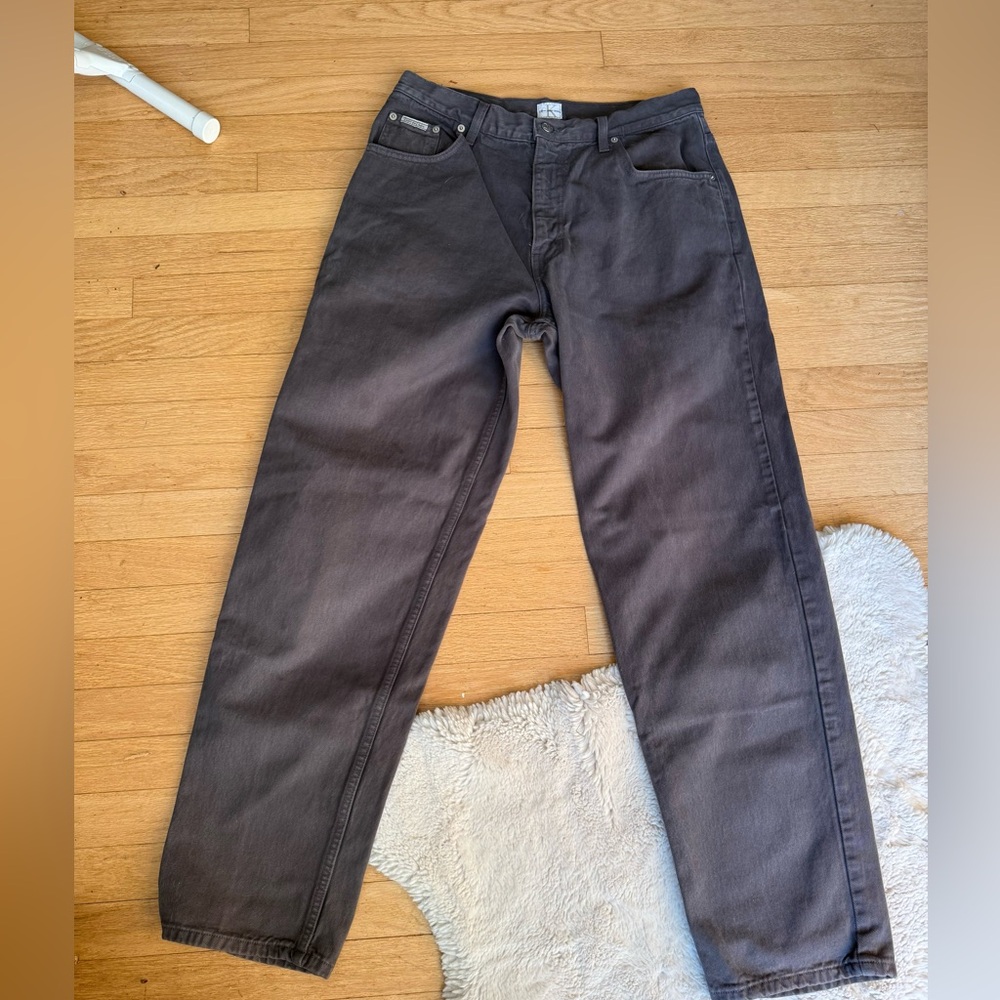Vintage Calvin Klein Gray Jeans Easy Fit 34 Waist